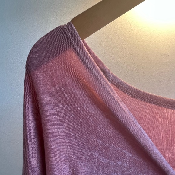 Classy Dusty Pink stretchy mid-length dress - Picture 4 of 6